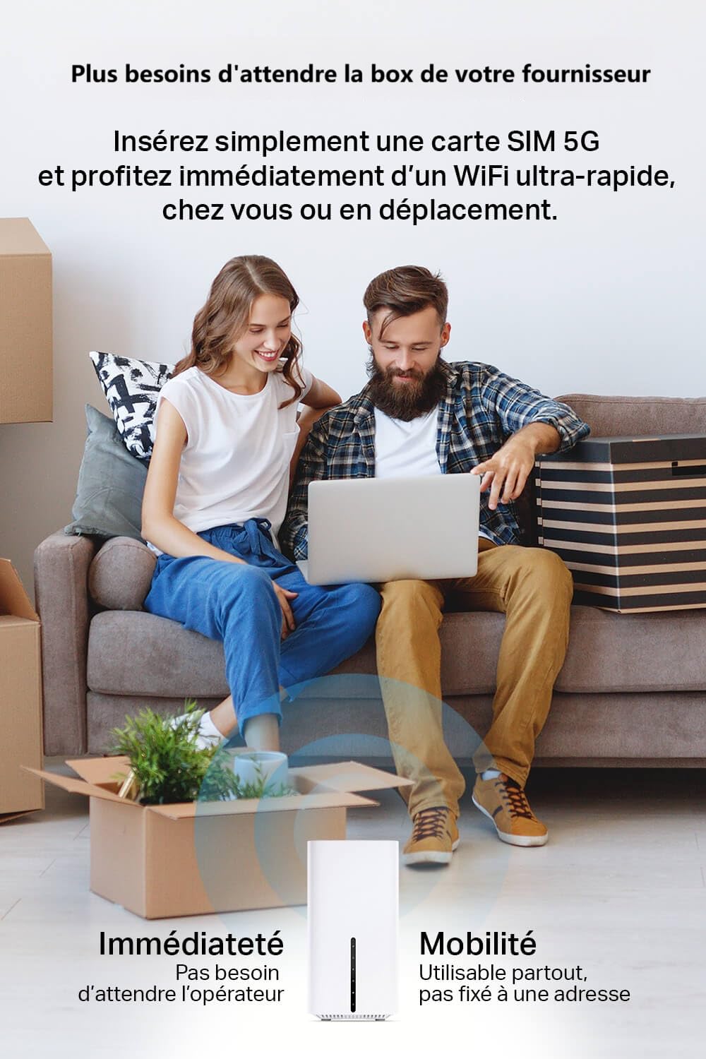 TP-Link Archer NX600 Routeur 5G WiFi 6 AX3600Mbps, 2,5G Port Ethernet, MU-MIMO, Bi-Bande, Déverrouillé