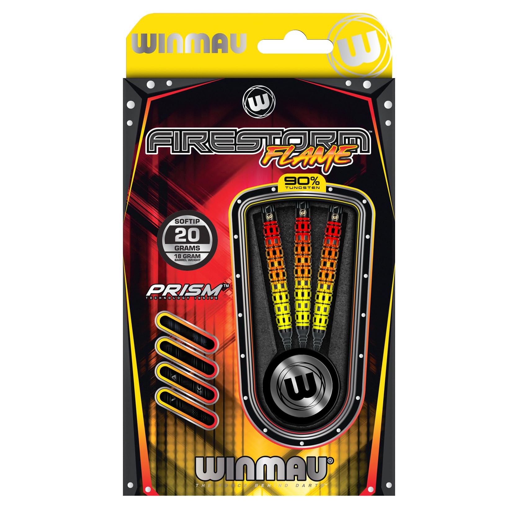 Winmau FIRESTORM FLAME ソフトダーツセット Amazon.com : Winmau Firestorm Flame 18 Gram Barrel / 20 Gram