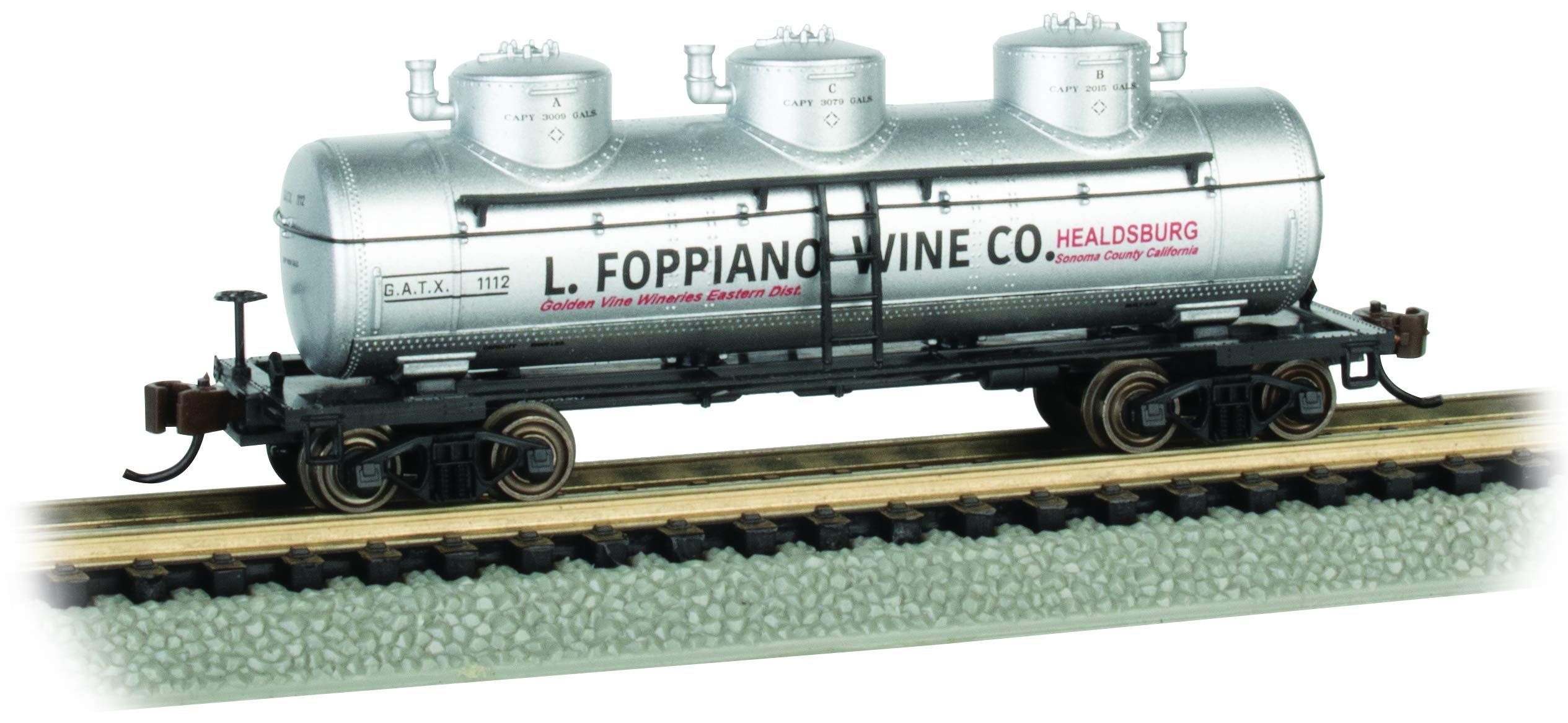 Bachmann Treni - Carro armato a 3 Cupole - L.FOPPIANO Wine CO. #1112 - Scala N