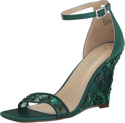 Betsey Johnson Sandalia de cuña Ivan para mujer