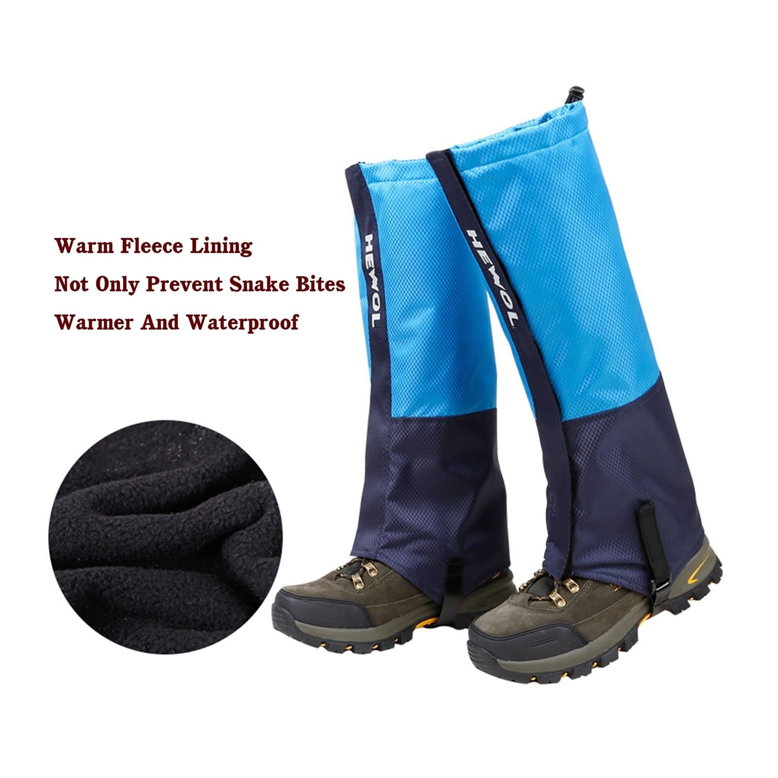 Beingamaschen, Atmungsaktive Schlangengamaschen, Verstellbare Knöchelgamaschen, Karierter Stoff, Geeignet for Alle Outdoor-Sportarten Und Arbeiten Im Freien Usw.