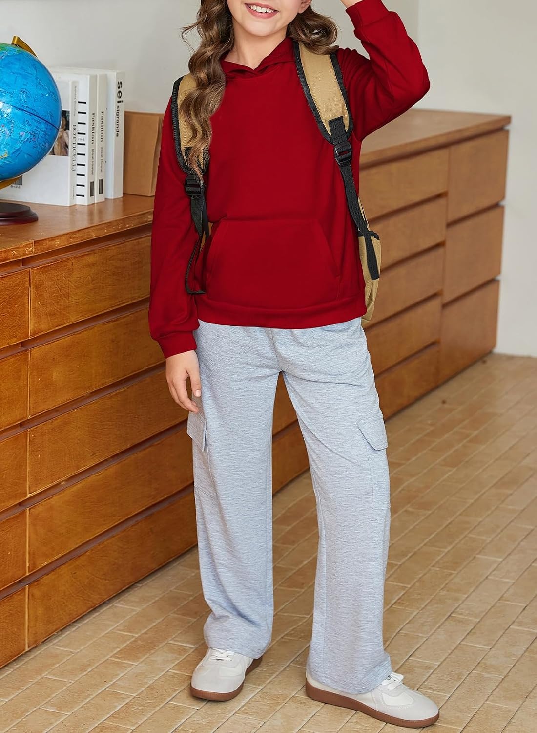 blibean Girls Fashion Sweatshirt Kids Long Sleeve Trendy Hoodies Size 6-15 Years