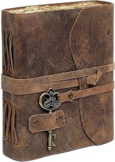 CUERO Vintage Leather Journal - Antique Handmade Leather Bound journal with deckle edge paper for Men And Women Diary - Le... Price In India
