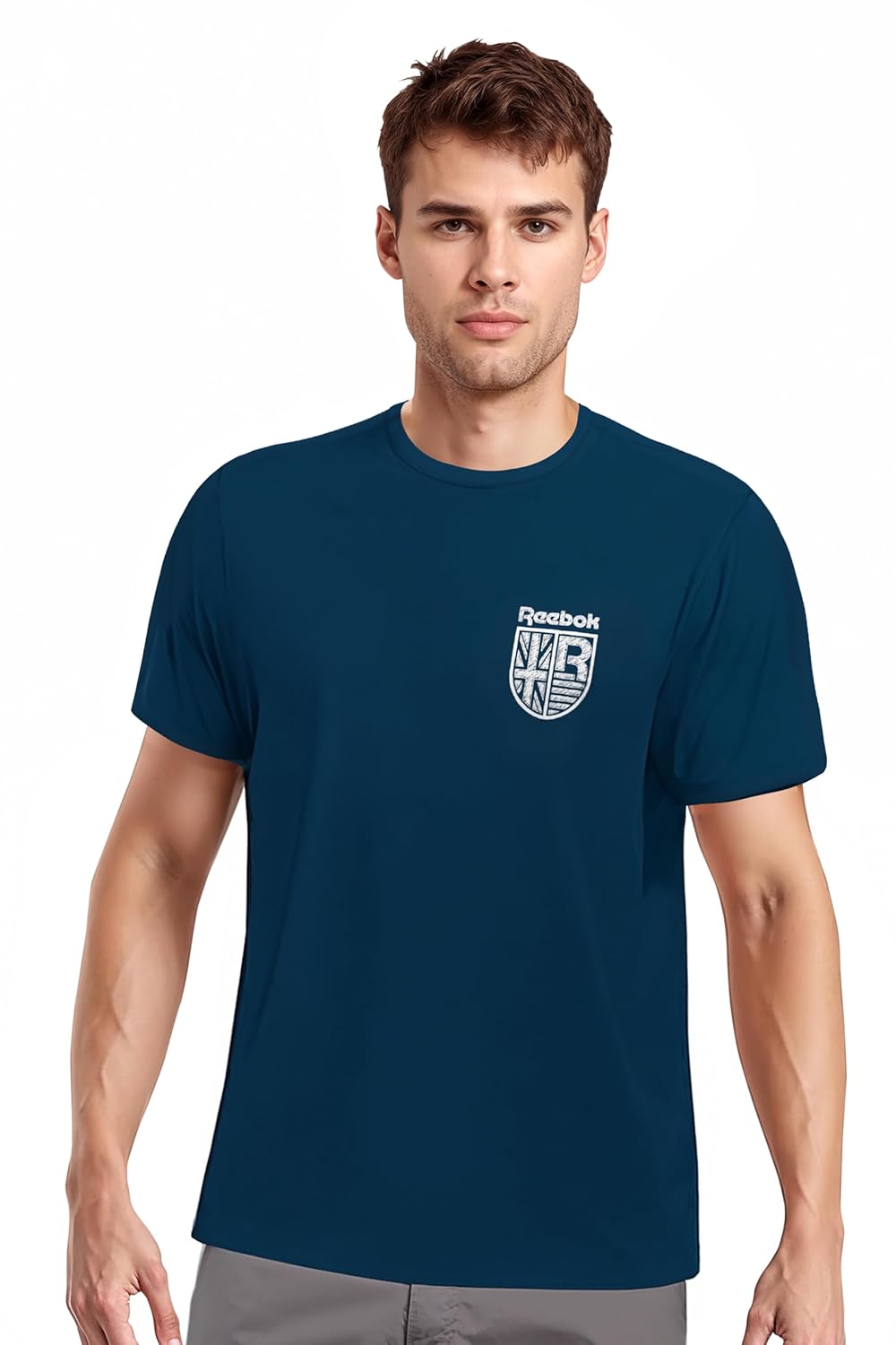 Product image of Reebok Men's Lifestyle Emblem T-Shirt - Soft Cotton Graphic Tee for Everyday Casual Style