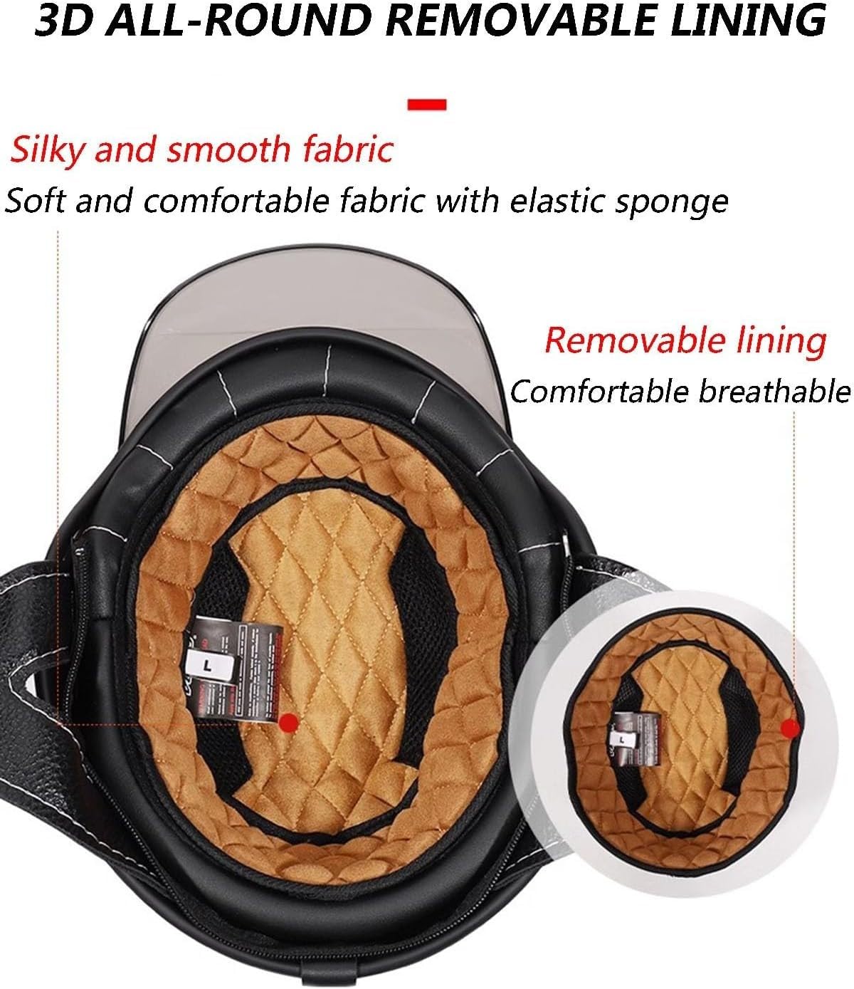 Vintage Cascos Motocicleta Cascos Half-Helmet con Gafas Protección Casco Abiertos De Moto For Hombres Y Mujeres ECEDOT Homologado Scooter Medio Casco De Moto Jet