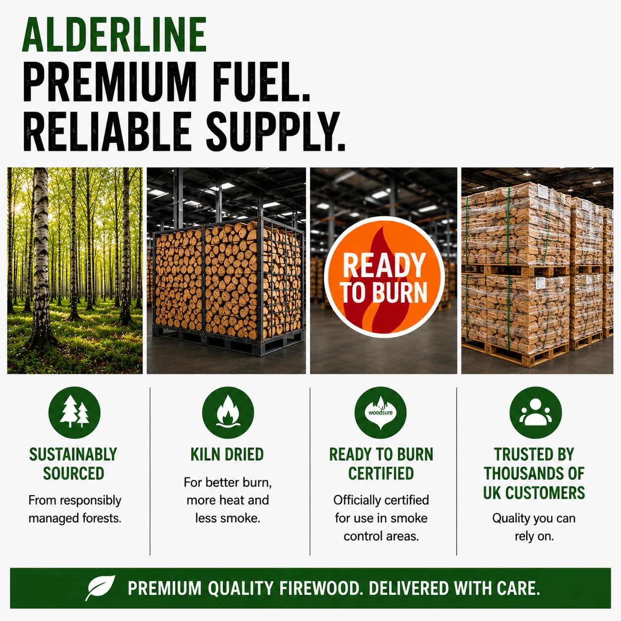 Alderline Premium Kiln-Dried Birch Hardwood Logs 20kg - Ready to Burn firewood - Smokeless fire logs for wood burners Stoves, Fire Pits - Image 8