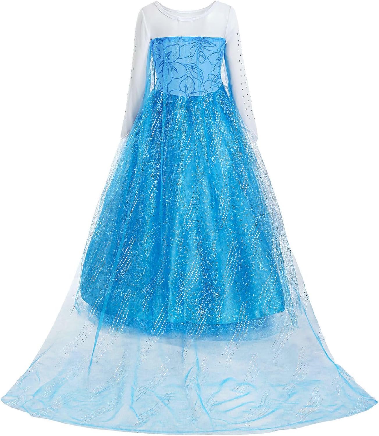 ReliBeauty Little Girls Snow Princess Fancy Dress Queen Costume, Blue - Image 2