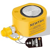 Vista 9 de NEWTRY Gato hidráulico de 10T, portátil de perfil bajo, 0.43' de extensión, para construcción naval, puentes, construcción