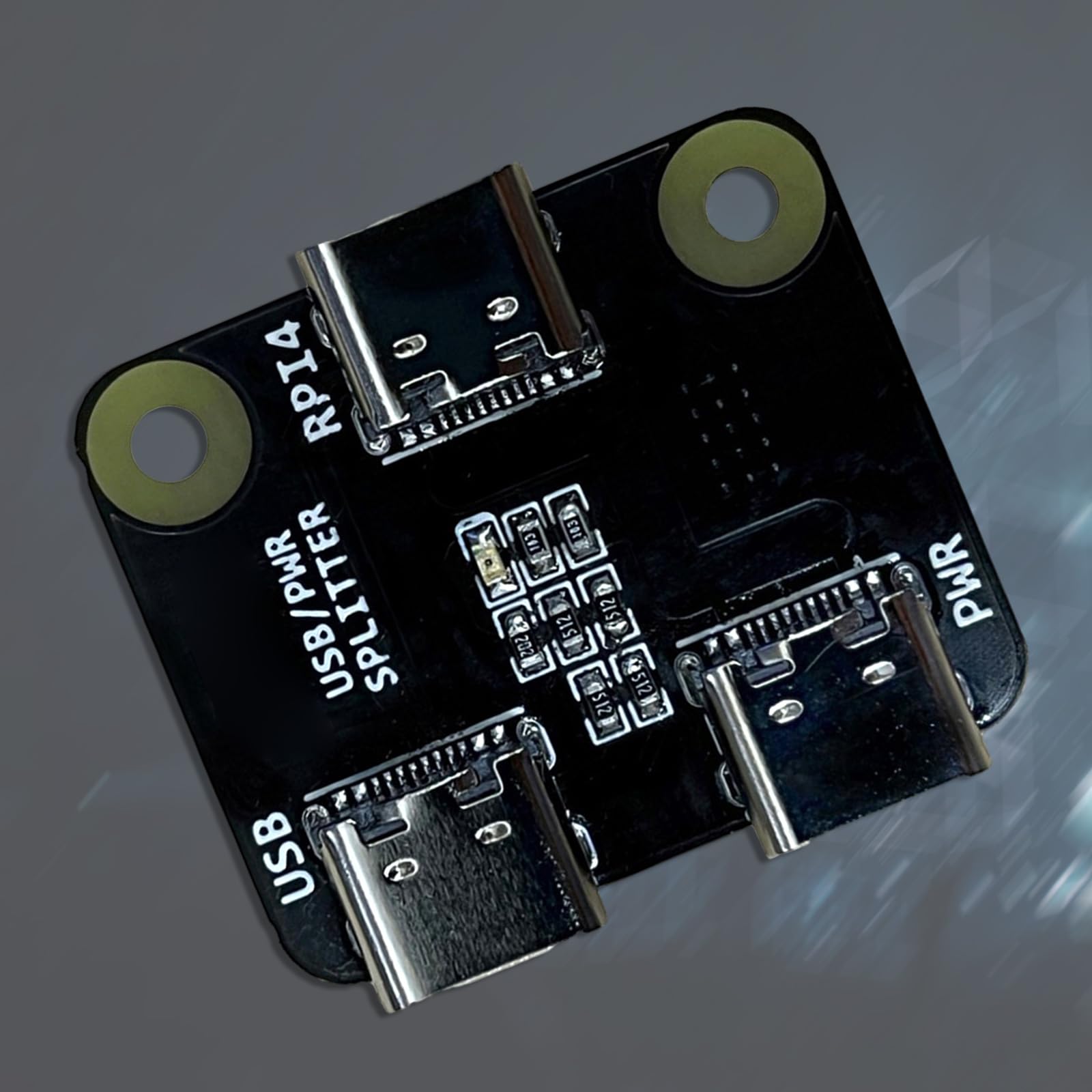 Wygodny rozdzielacz USB 3 porty rozdzielacz zasilania typu C do rozdzielacza zasilania RPI BliKVM i PiKVM "KVM Over IP Controller Power Distributor