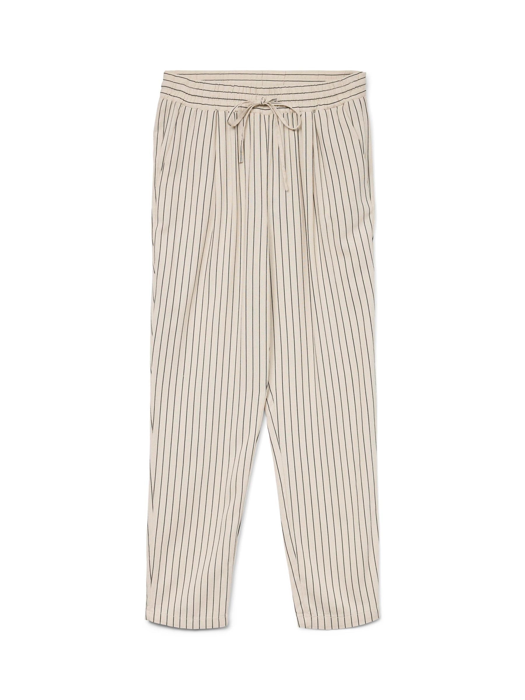 Vero Moda Women's Silver Liningdetail:anja Obsidian Vmjesmilo Ankle Pants Wvn Ga Noos, Silver Lining, Xs Uk