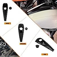 Vista 3 de Consola de combustible para motocicleta con tapas de tanque de gasolina desplegables para Harley Touring Electra Glide FLHT Road Glide FLTRX Street