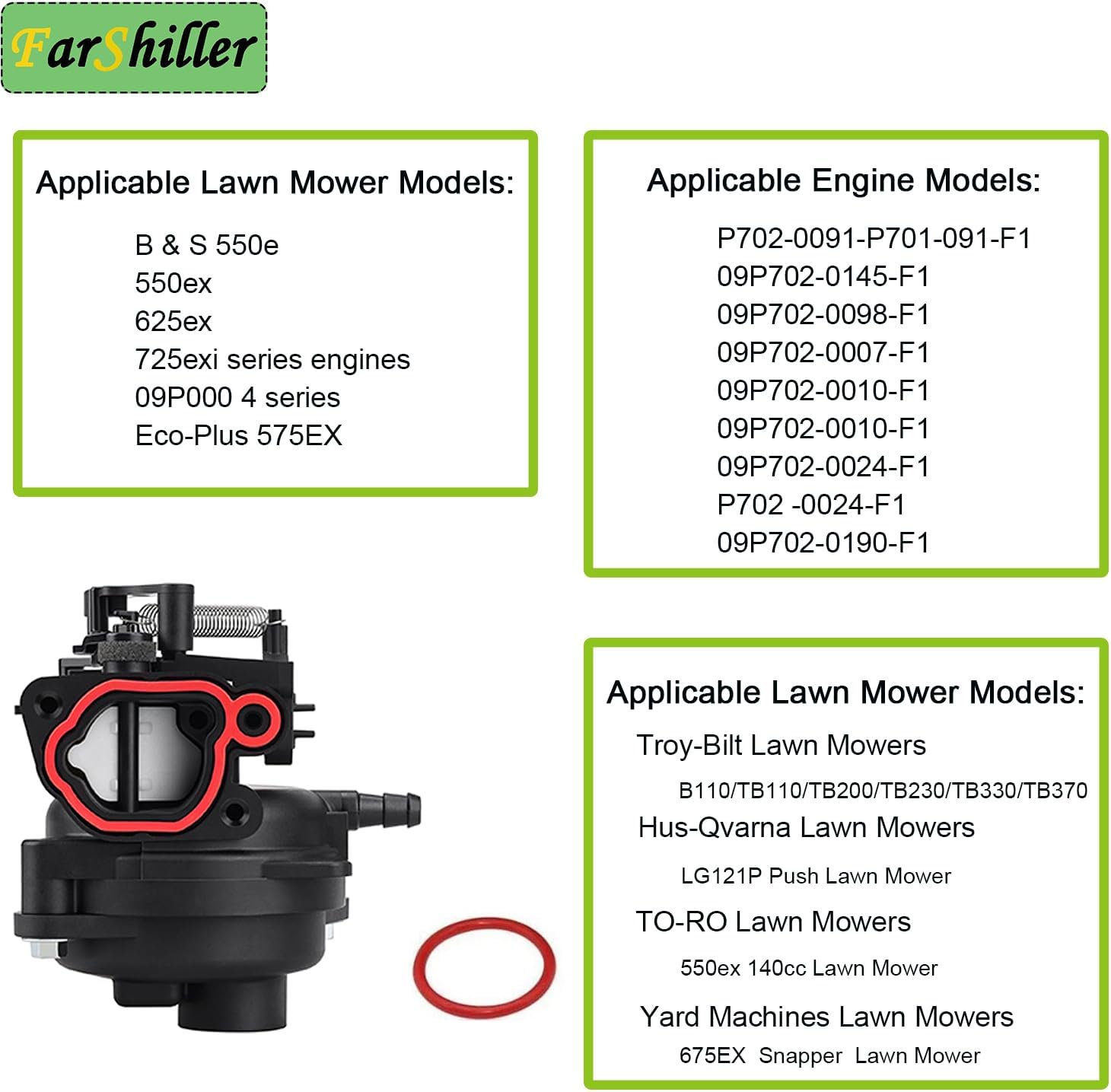 594058 Carburetor for Briggs and Stratton Lawn Mower Replacement Part