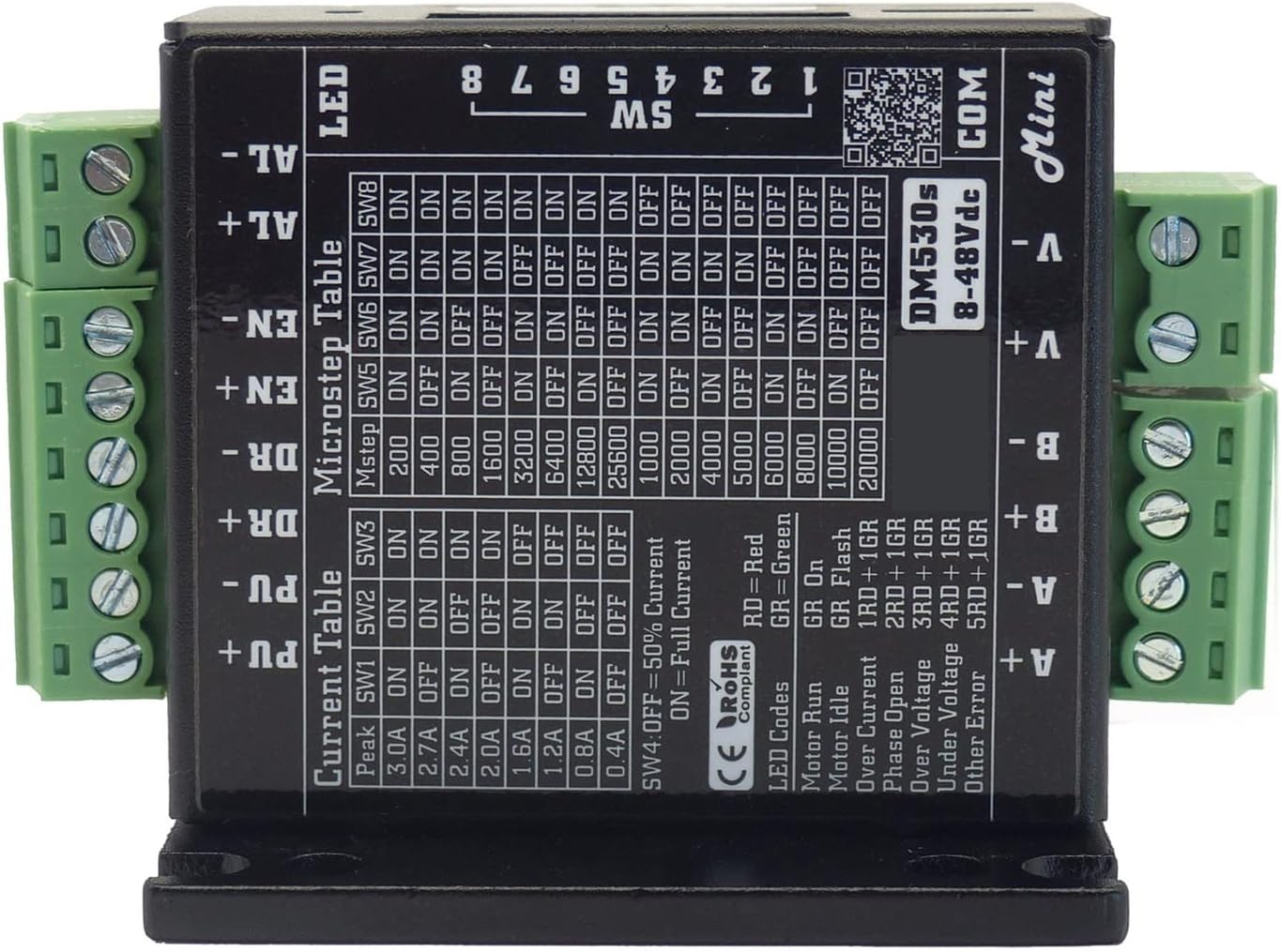 小型のミニステッパードライバーは、設置スペースを節約するために