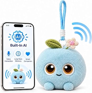 AI Robot Companion, Interactive Pet, Voice Chat&Memory, Sky Blue