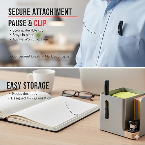 Miniatura 8 de WM Super Semi-Gel Bolígrafos 0.7, Tinta Híbrida de Alto Rendimiento con Secado Rápido, Bolígrafos de Escritura Suave de Punta Fina Negro, Paquete de