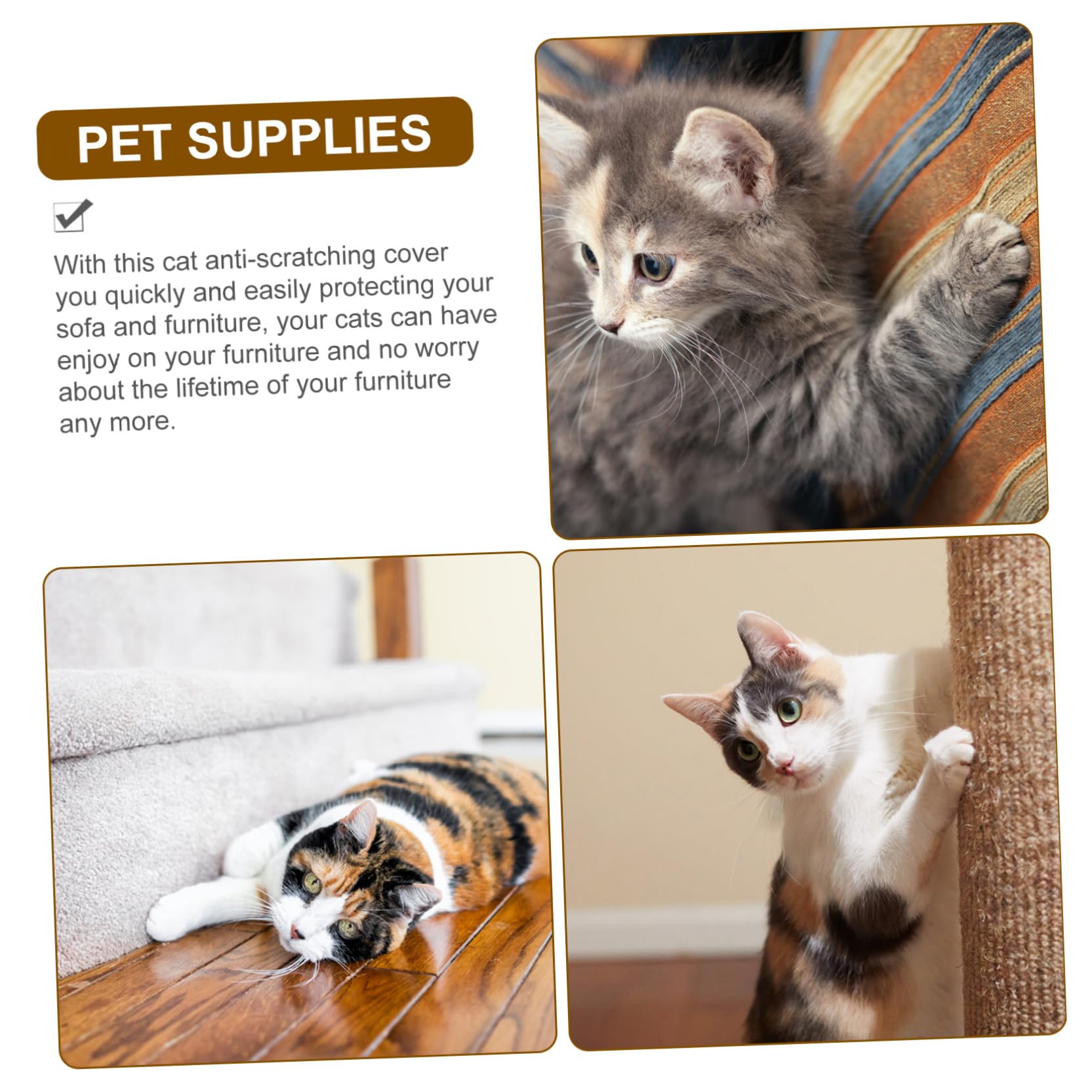 Protector contra Arañazos para Sofá y Gatos, Funda de Reposabrazos de Sisal Resistente y Entretenida para Uso en Casa U Oficina