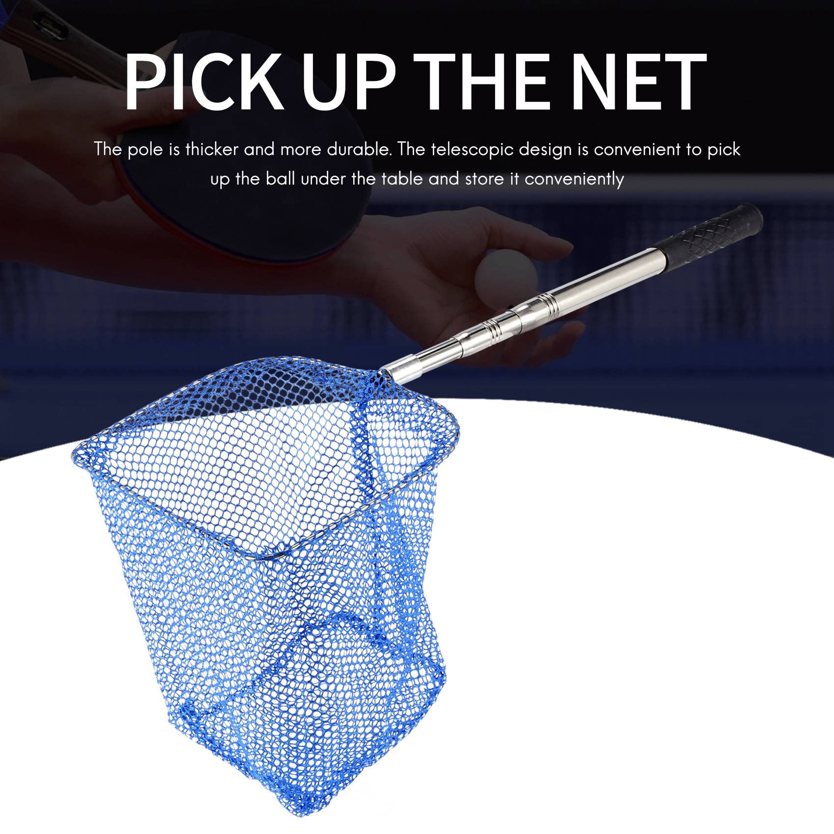 Telescopic Table Tennis Ball Pickup Container Training Tool