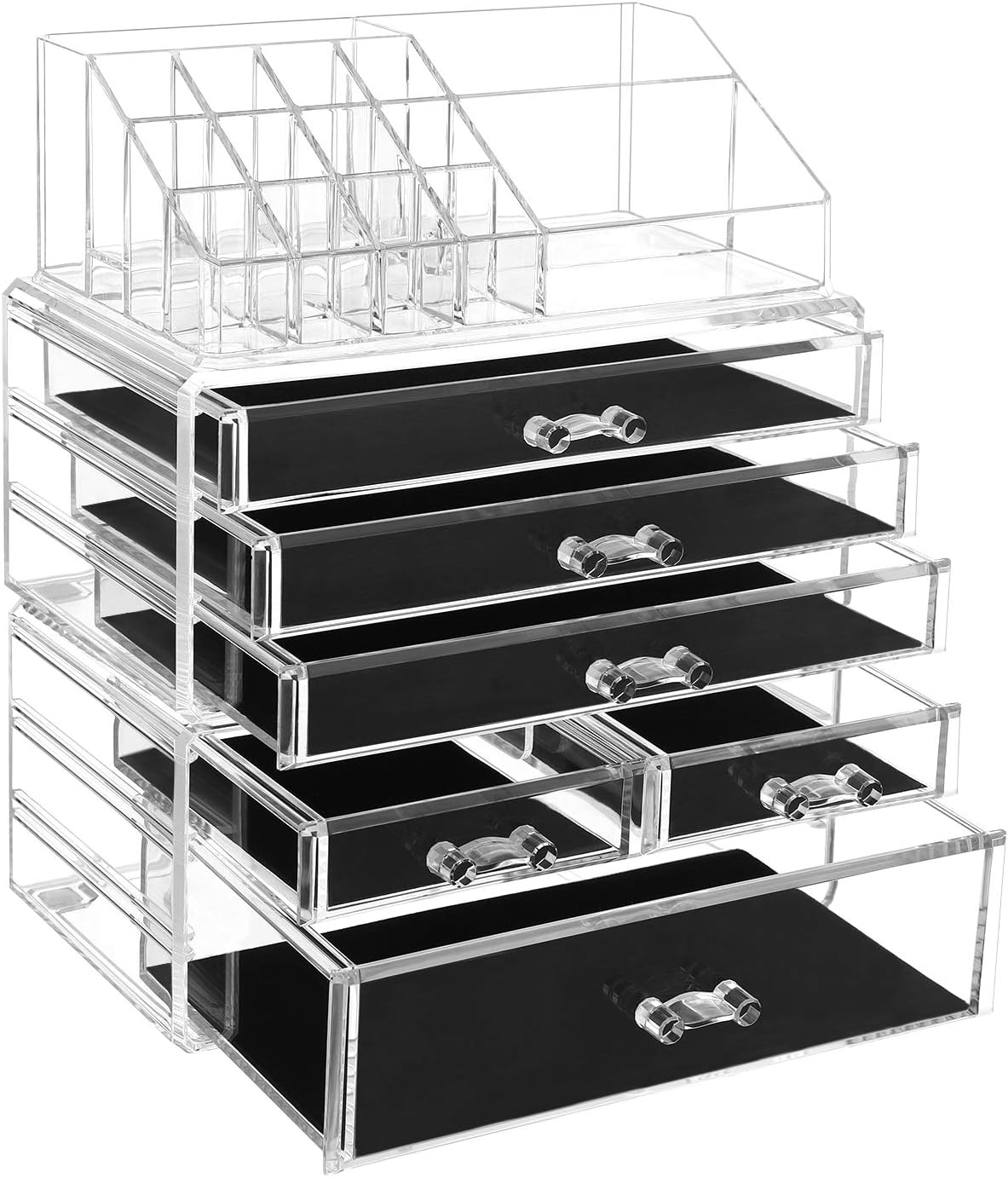 RUBRYKAZ Organisateur De Maquillage Avec 3 Tiroirs, Boîte De Rangement