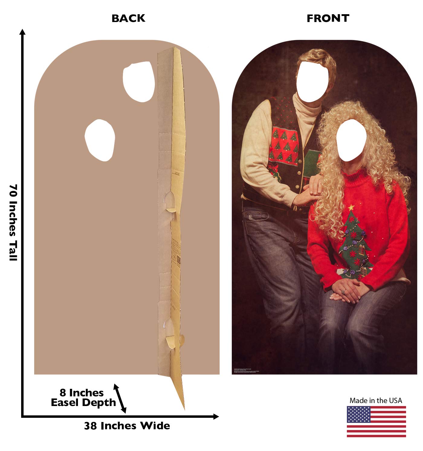 Amazon.co.jp: 顔ハメ看板 顔出しパネル アグリーセーター ペア