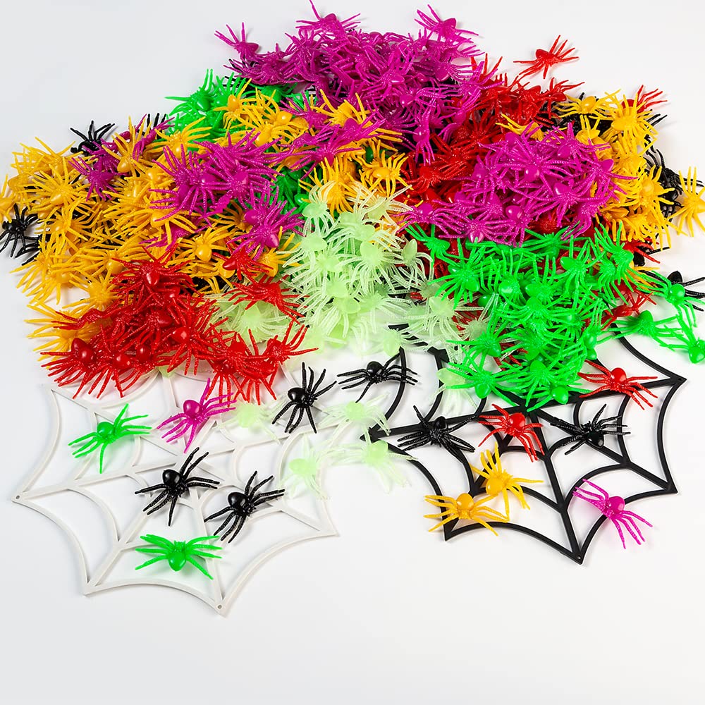 100 Arañas De Plástico Realistas Para Halloween – Broma Y Decoración De Fiesta