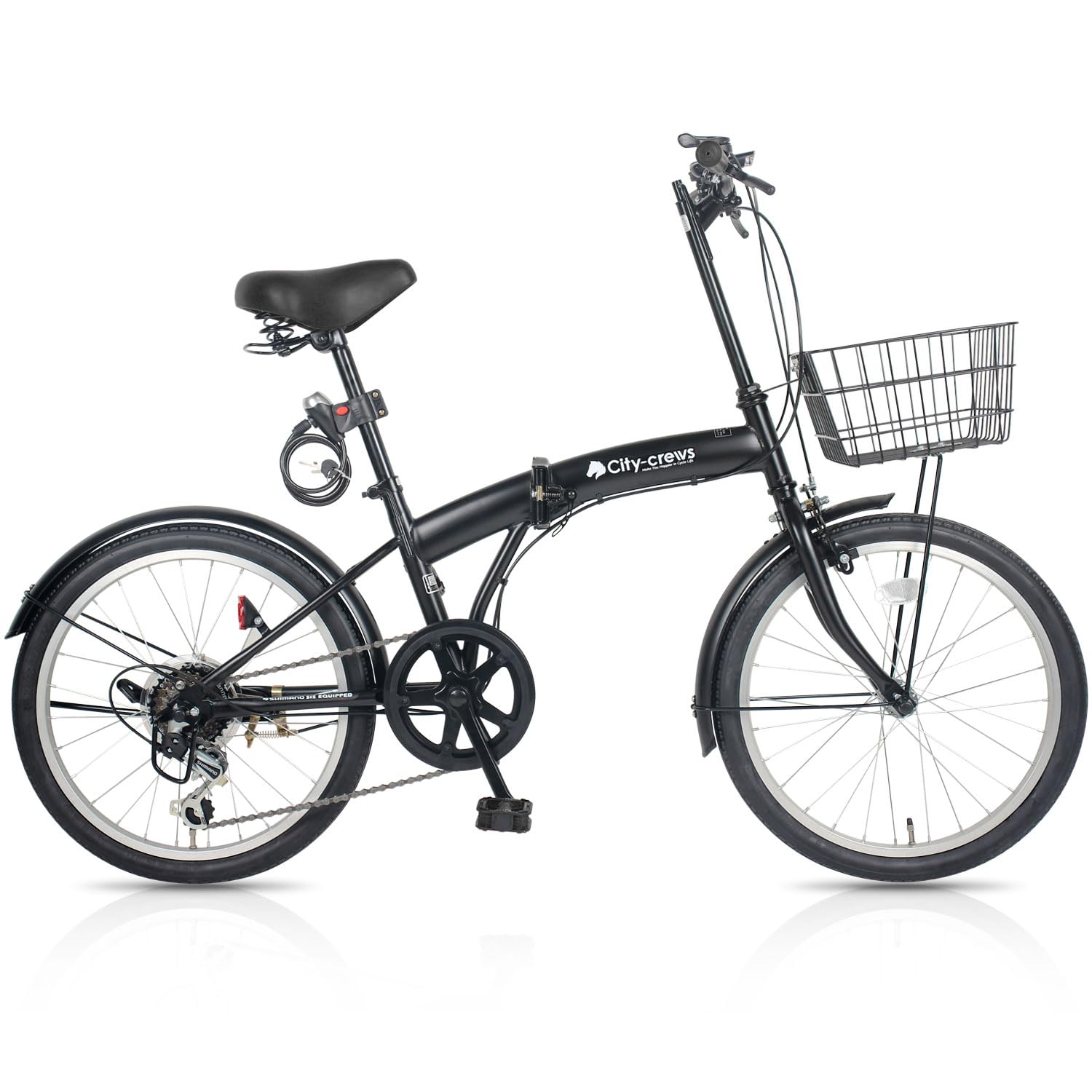 Amazon | City-crews CC10 自転車 折りたたみ自転車 20 インチ 6段変速