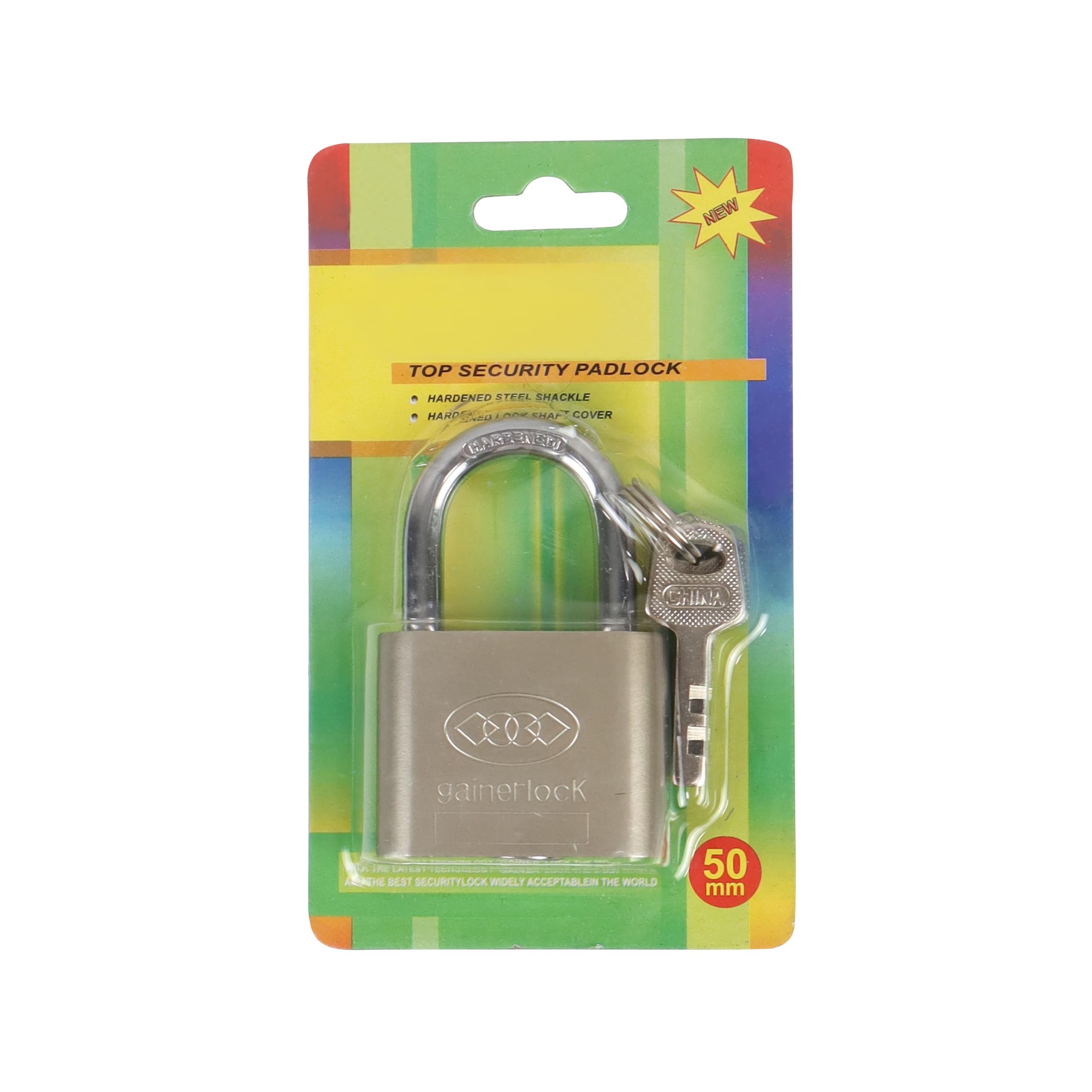 NFI essentials 46mm Pressing Heavy Duty Locks with 3 Keys Hard Stainless Steel Metal Body Imported Lock Safe Security Lock Suitable for Doors, Gate, Hotels — Amazon image 6