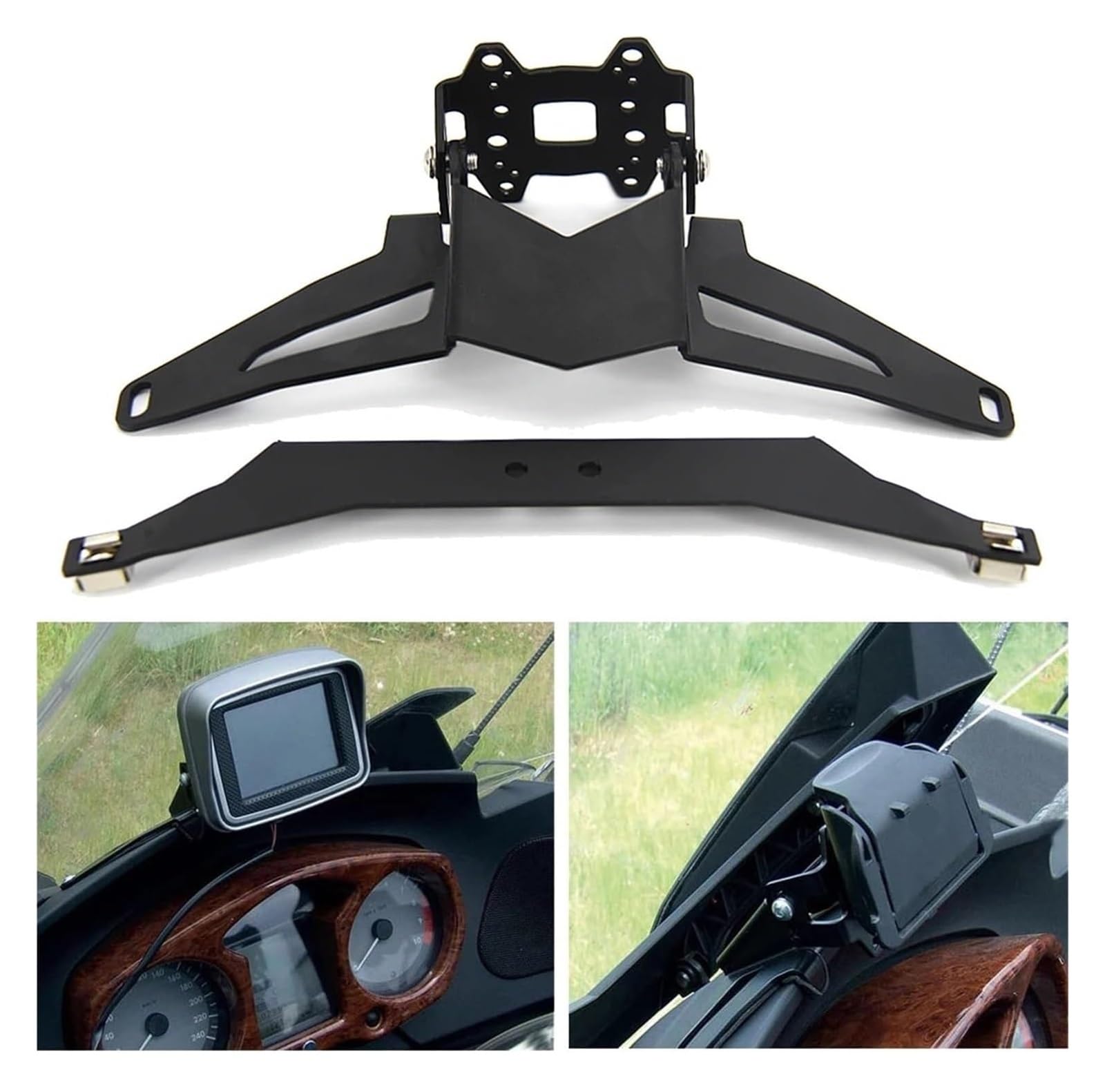 Staffa Di Navigazione Supporto Per BMW R 1200 RT Per R1200RT Per Modelli Inferiori Al 2009 Supporto Di Navigazione Navigatore Moto Telefono Con Ricarica USB GPS(Navigation bracket)