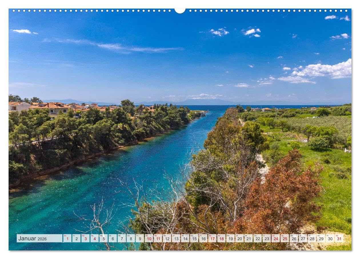 Griechenland - Thessaloniki und Chalkidiki (hochwertiger Premium Wandkalender 2026 DIN A2 quer), Kunstdruck in Hochglanz: Lebendige Stadt, ... zeigen Griechenland pur. (CALVENDO Orte)