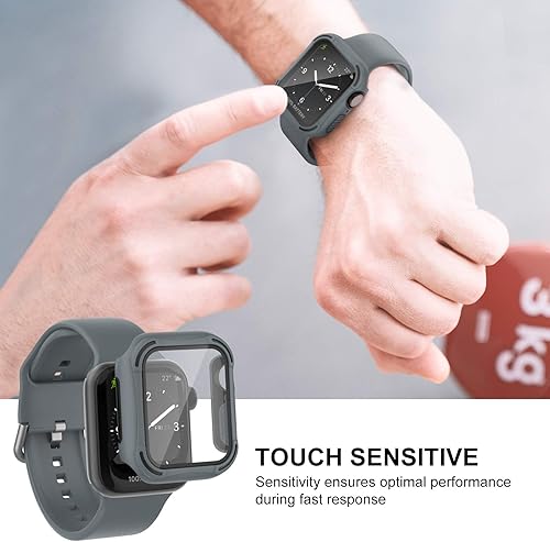 Vista 55 de Recoppa Funda resistente para Apple Watch de 1.732 pulgadas Series SE 6/5/4 con protector de pantalla, duradera serie Quattro Pro Series a prueba