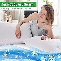 Vista 4 de Funda de almohada impermeable de bambú y rayón de Gogreen, funda de almohada transpirable, protector de almohada refrescante con cremallera, funda