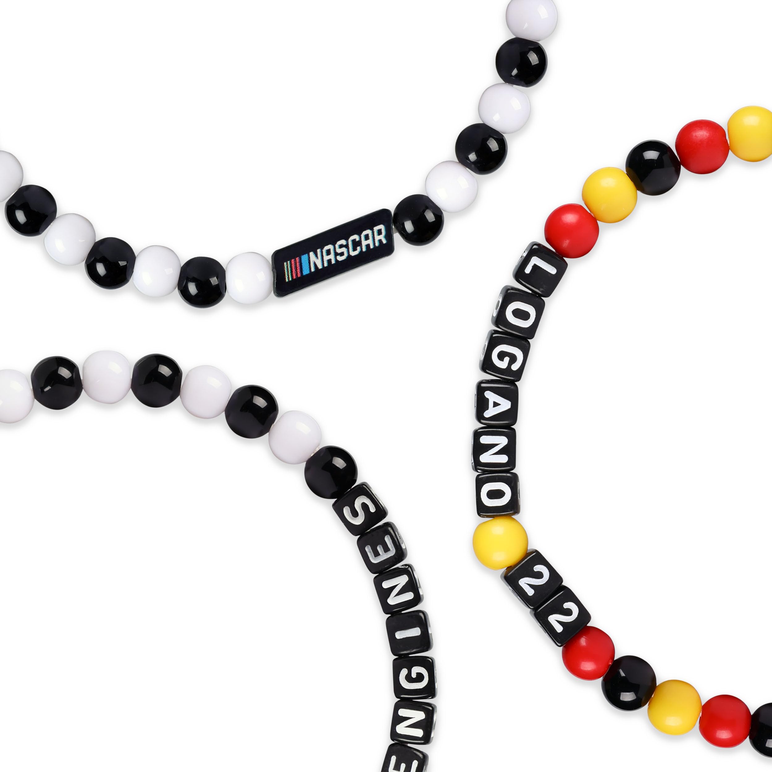 FOCO NASCAR Joey Logano Mens 3 Pack Friendship Bracelet