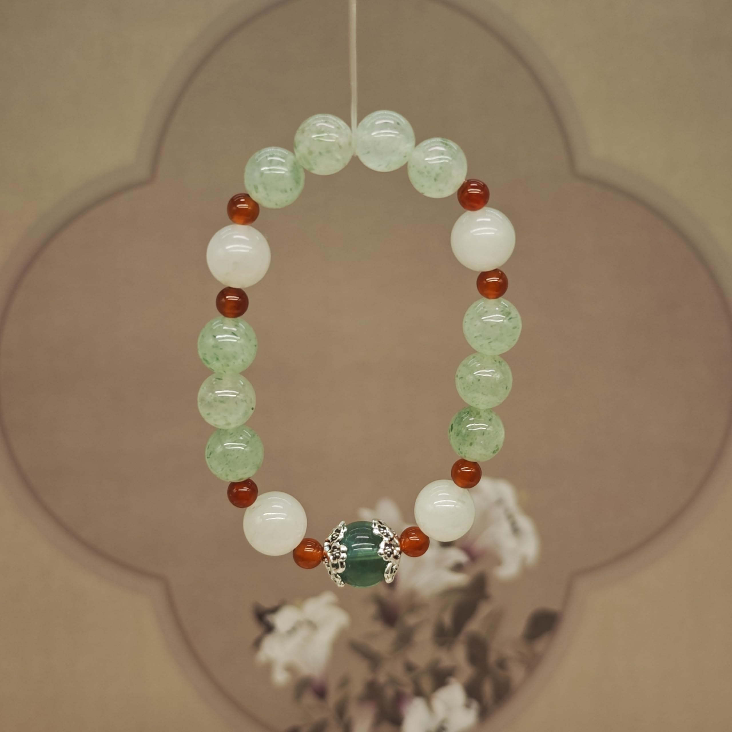 Bracciale Cristallo Bracciale Personalizzato in Cristallo Naturale - Fatto A Mano, Elastico, per Donne E Uomini - Ideale per Meditazione, Yoga, FESTIVITÀ E Compleanni