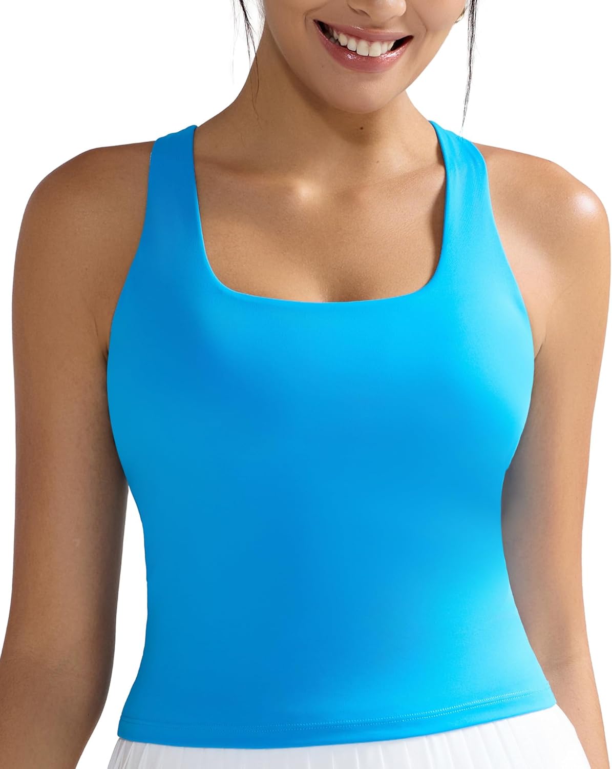 RUNNING GIRL Tank Tops with Built in Bras, Racerback Activewear Yoga Workout Tops for Women