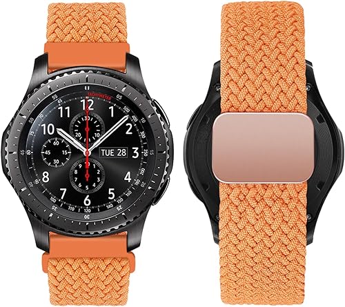 Miniatura 9 de iBazal Compatible con Galaxy Watch de 1.81 pulgadasGalaxy Watch 3 de 1.77 pulgadasGear S3 Frontier Classic Band Nylon trenzado elástico elástico