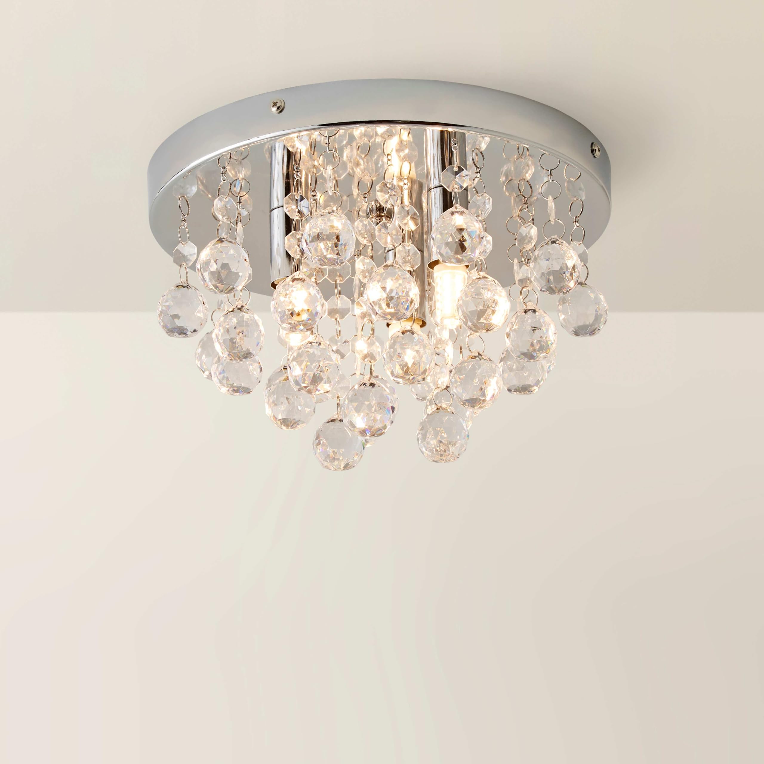 Sponsored Ad – MiniSun | Modern Polished Chrome and Clear Acrylic Droplet Ceiling Light Fitting | Pendant Lights, Home Décor & Improvement Essential