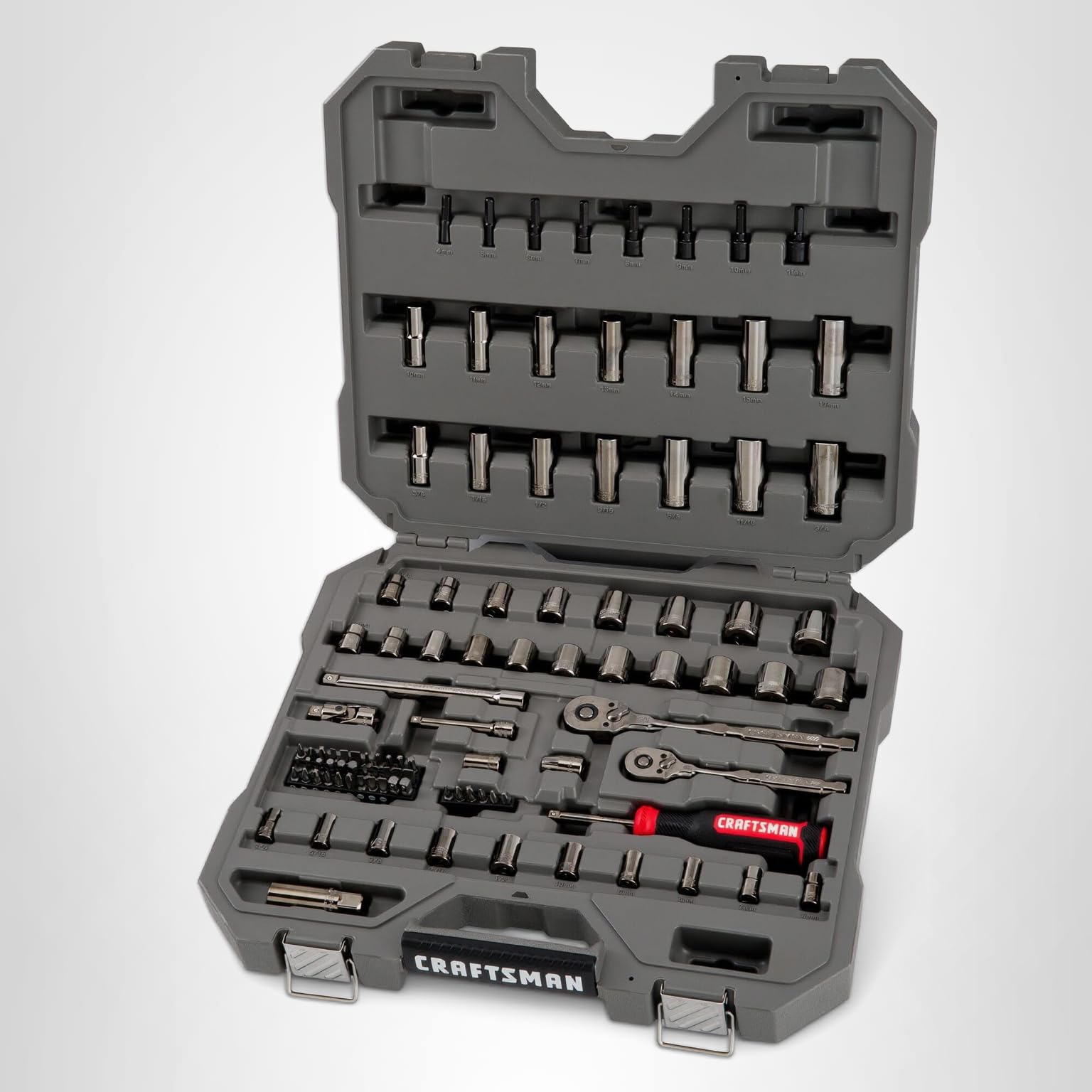 Amazon.com: CRAFTSMAN OVERDRIVE 99-Piece Gunmetal Chrome Mechanics