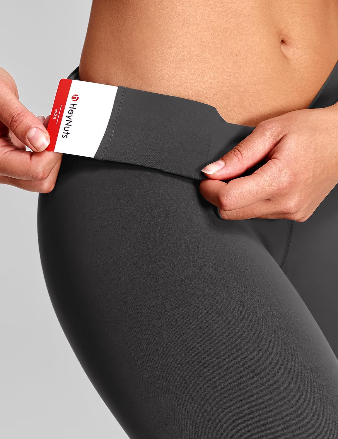 HeyNuts Women's Yoga Pro Leggings 25'' Buttery Soft High Waisted 7/8 Lounge Yoga Pants - Image 6