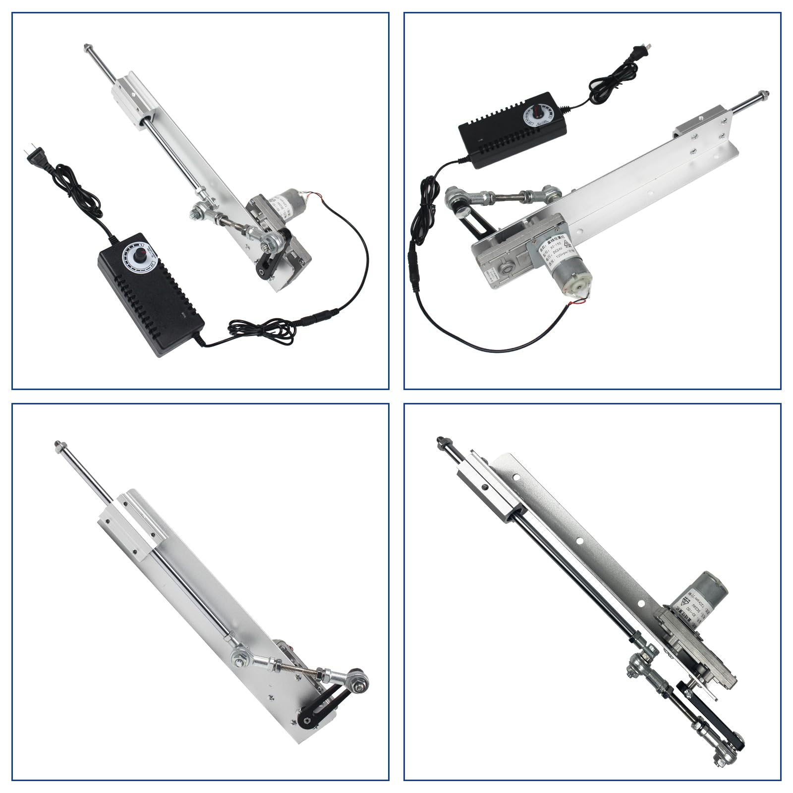 RATTMMOTOR Hubkolben Linearaktuator Stroke 1.18-6 inch DC 24V 120RPM Geschwindigkeit Einstellbare Linearantrieb 30-150mm mit Drehzahlregler (24VDC, 3-15CM/120RPM)