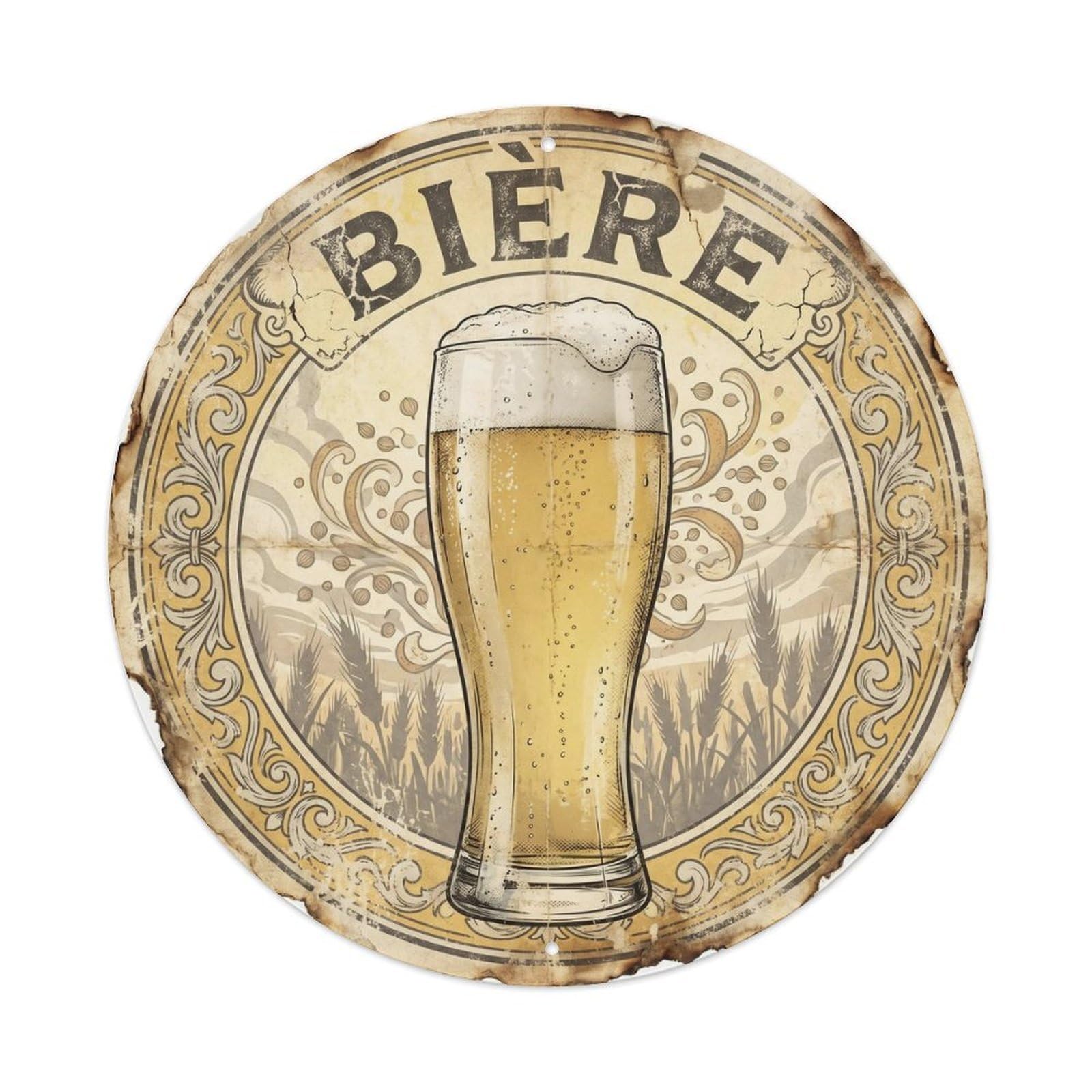 Beverage Belgian Travel Craft Beer Brewery Classic Metal Tin Sign