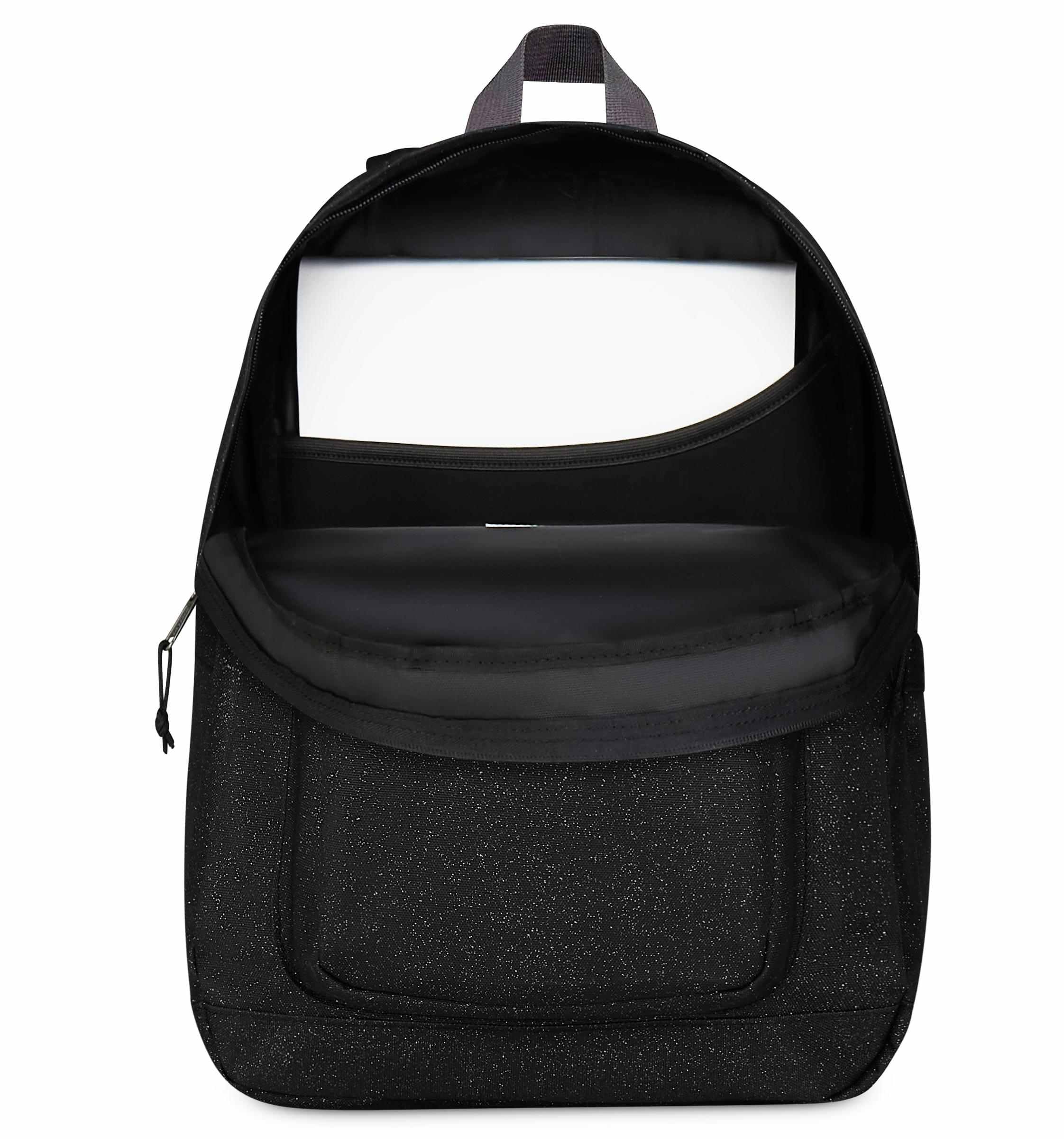 Invicta Jelek Zaino Scuola Media Ragazza, Scuola Elementare, Scomparto PC, Tasca Borraccia, nero scintillante