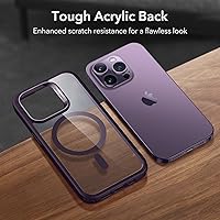 Vista 7 de ESR Classic Hybrid Funda para iPhone 14 Pro Max, compatible con MagSafe, protección a prueba de golpes de grado militar, resistente al amarilleo