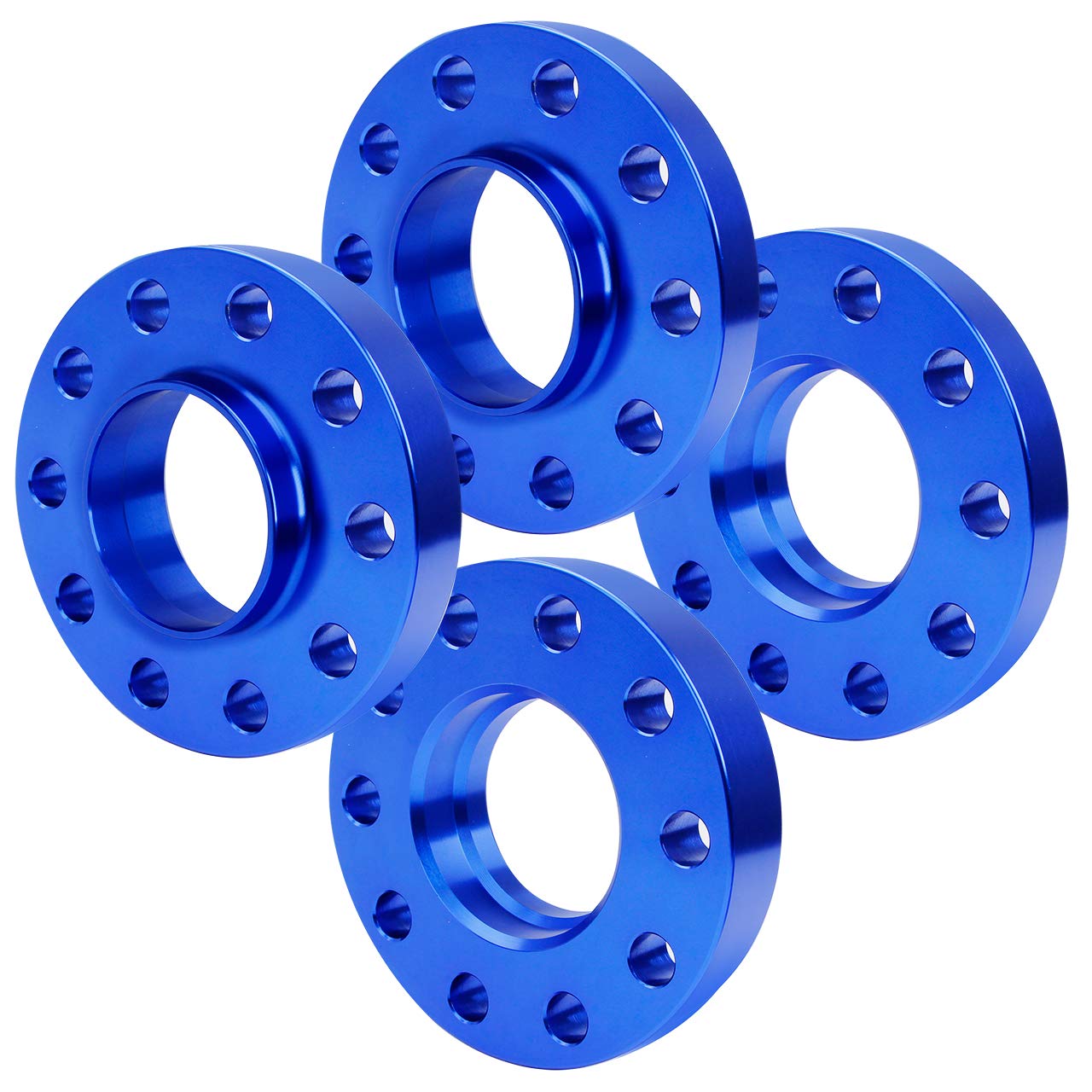 Pindex Set Distanziali per BMW 5x120 2x15mm 2x20mm per BMW E82 E88 E36 E46 E90 E91 E92 E93 E28 E34 E60 E23 E32, Distanziali Ruota Auto per BMW con 20 Bulloni Ruota M12X1.5