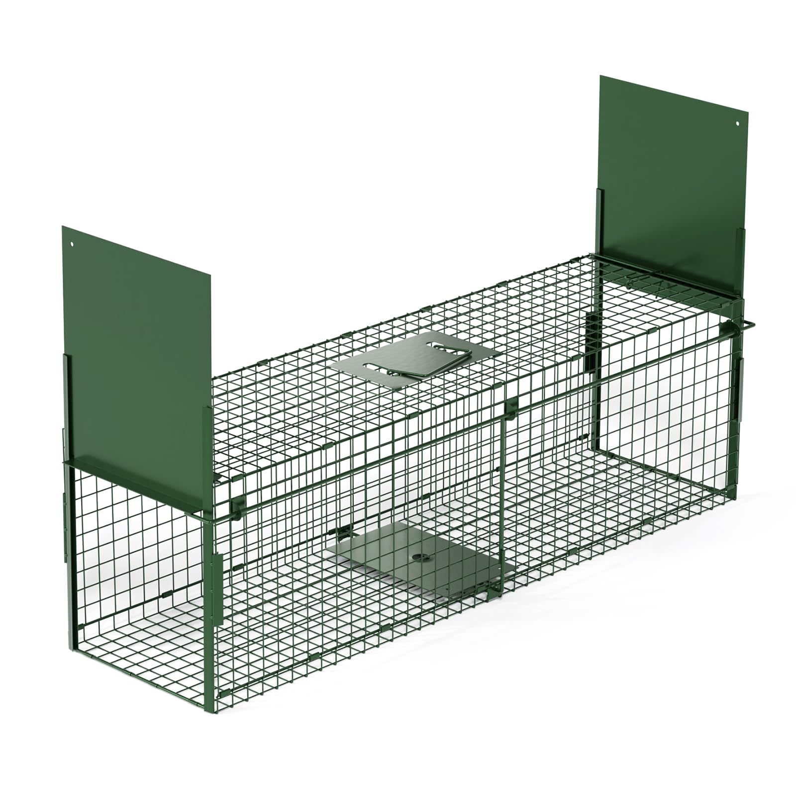 Trampa Viva 100x28x28cm Jaula Trampa Vivos Trampa para Animales Trampa para Gatos Callejeros Trampa Zorro