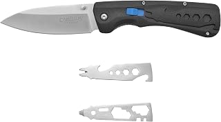 CAMILLUS Inject 8.5" Durable Corrosion-Resistant 420 Stainless Steel Drop Point Everyday Carry Multi-Tool Folding Pocket Knife with 8 Additional Functions