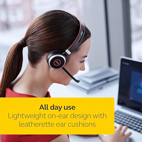 Vista 20 de Jabra Evolve 65 Mono MS, soporte de carga y enlace 370 - Audífonos con micrófono profesionales