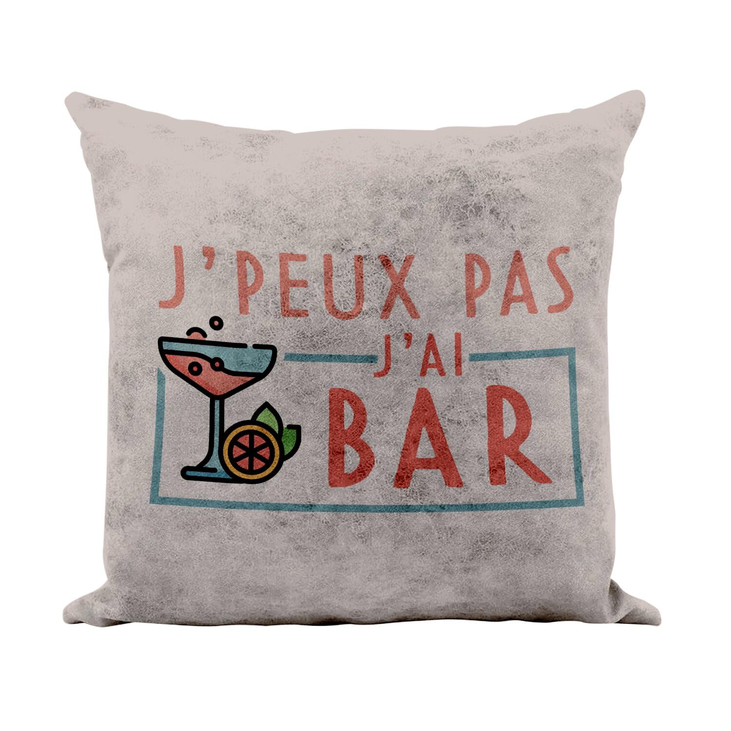 Coussin camel humour apéro idéal pour un salon convivial et des soirées entre amis
