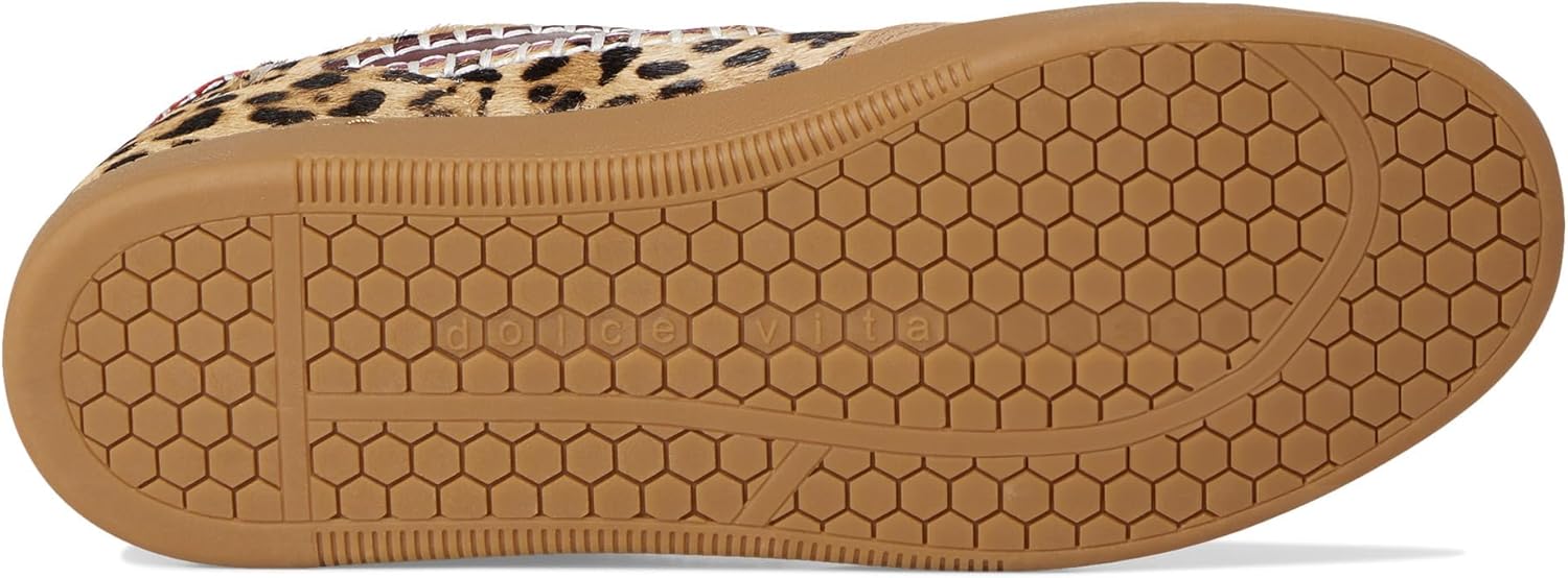 Dolce Vita Women's Notice Stitch Sneaker, Burgundy Leopard, 8 - Image 3
