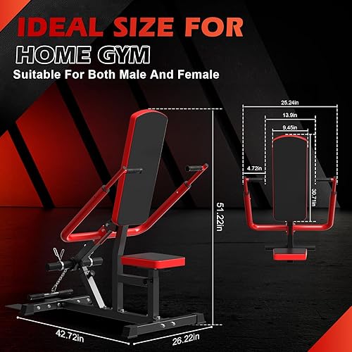Miniatura 6 de Máquina de inmersión sentada con respaldo de 15, bíceps de tríceps, GYHPD Tríceps máquina de prensa de bíceps, ejercicios de flexión de bíceps con