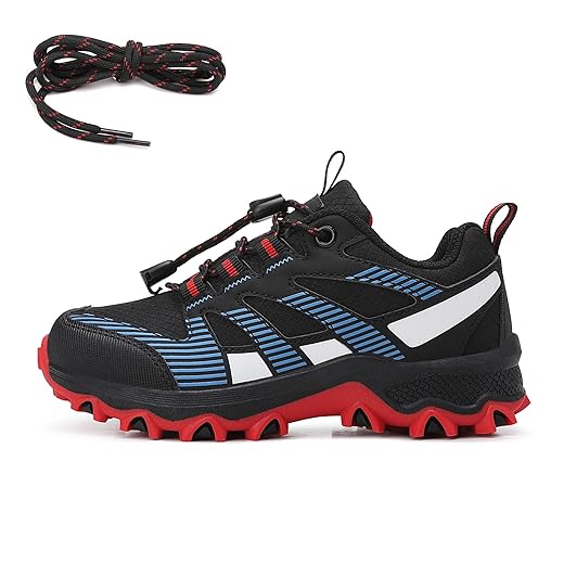 Hiking Boys Shoes Low Top Outdoor Sneakers Trekking Walking Climbing for Little Kids