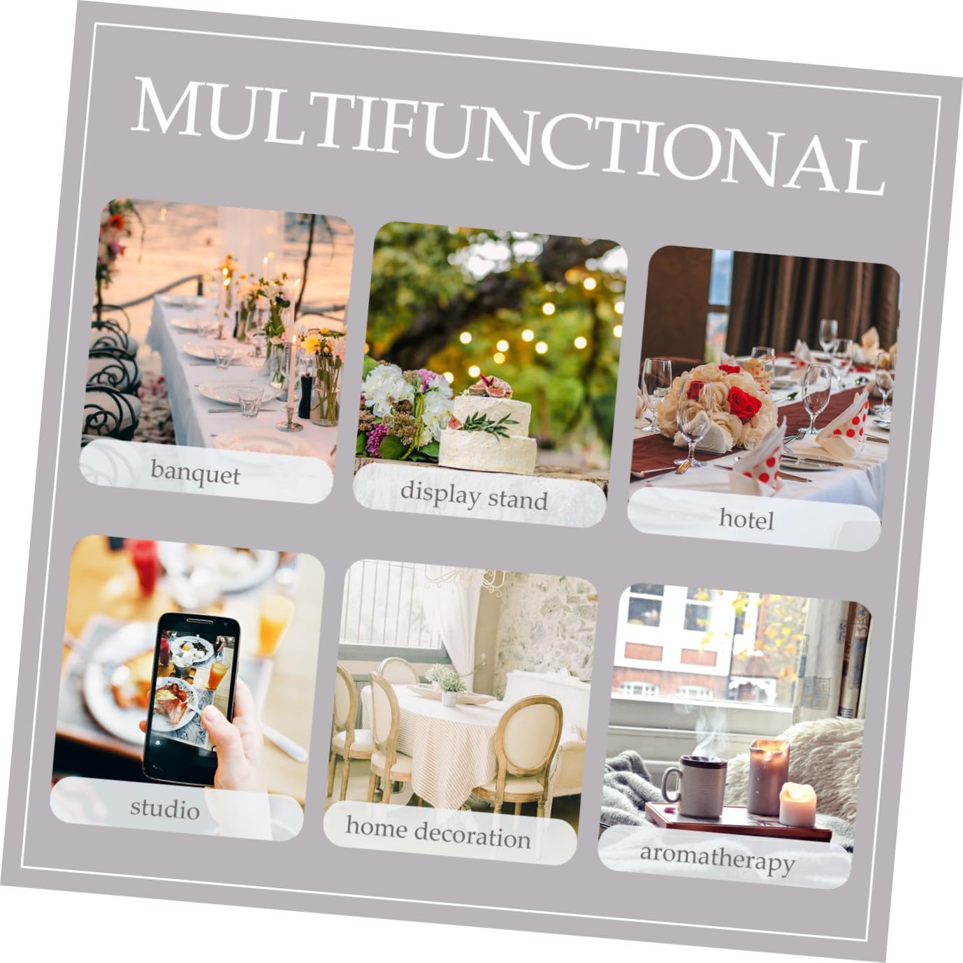 ULTECHNOVO Kristallkerzenständer mit Rauen Kanten aus Natürlichen Steinen Duftkerzen als Elegante Wohnzimmertisch Deko und Duftkerzen für Wohnzimmer und Familienfeiern
